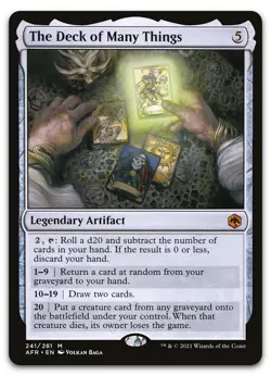 The Deck of Many Things #241 (NM) Forgotten Realms AFR Magic MTG - Image 1