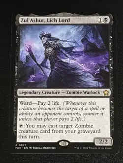 MTG Foundations Zul Ashur, Lich Lord 0077 NM Rare - Image 1