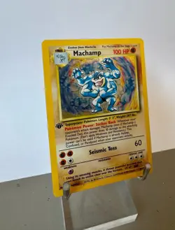 Pokemon TCG Machamp Holo 1st Edition Base Set 8/102 - MP Condition - Image 2