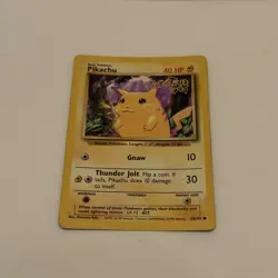 Pikachu 58/102 POKETOUR 1999 WOTC Pokemon TCG RARE - LP - Image 3