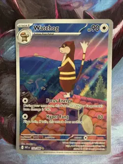 Watchog 153/086 Illustration Rare Holo Card SV: White Flare Pokemon TCG NM - Image 1