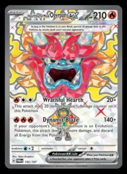 Hearthflame Mask Ogerpon ex 192/167 Holo Twilight Masquerade Pokemon tcg NM - Image 1