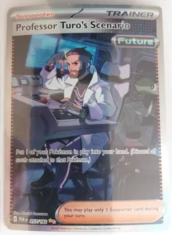 Pokemon Professor Turo's Scenario 257/182 Special Illustration Paradox Rift NM - Image 1