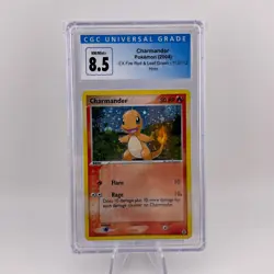 Charmander ex FireRed & LeafGreen 113/112 Pokemon Secret Rare Holo 2004 CGC 8.5 - Image 2