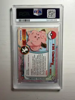 2000 TOPPS CHROME POKEMON T.V. SPECTRA #35 CLEFAIRY PSA 8 - Image 2