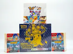 Pokemon TCG Surging Sparks Booster Box + ETB + 2x Bundle Sealed Lot SV08 NEW - Image 1