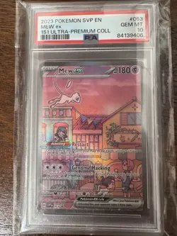 Mew ex #053 – Pokemon 151 Ultra Premium Collection Black Star Promo PSA 10 - Image 1