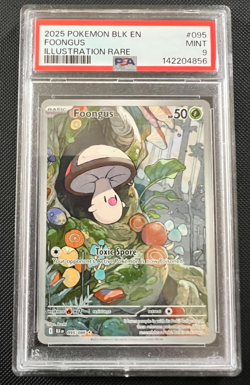 Pokemon Foongus Black Bolt 095/086 Illustration Rare PSA 9 - Image 1