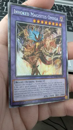 Yugioh Invoked Magistus Omega BPRO-EN100 Starlight rare 1st Edition NM - Image 2