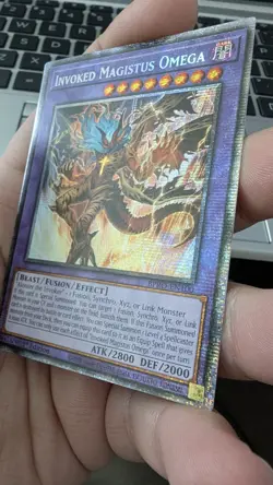 Yugioh Invoked Magistus Omega BPRO-EN100 Starlight rare 1st Edition NM - Image 3