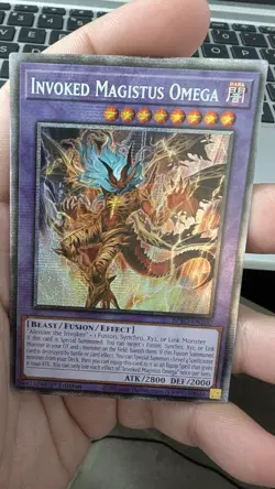 Yugioh Invoked Magistus Omega BPRO-EN100 Starlight rare 1st Edition NM - Image 4