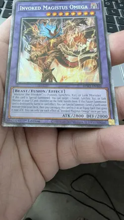 Yugioh Invoked Magistus Omega BPRO-EN100 Starlight rare 1st Edition NM - Image 5