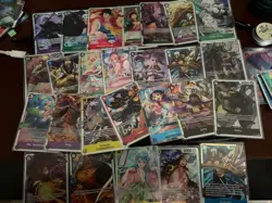 One Piece TCG SR and promo x25 cards - mixed sets OP01-09 - Image 2