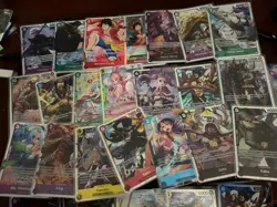 One Piece TCG SR and promo x25 cards - mixed sets OP01-09 - Image 4