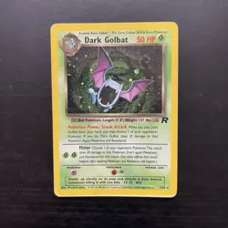 Dark Golbat SWIRL Holo Rare Pokemon Card 7/82 Team Rocket Series LP/MP - Image 1