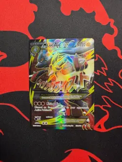 Mega M Lucario Ex 55a/111 Furious Fists Ultra Rare Full Art Holo Pokemon Card - Image 1