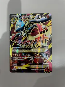 Mega M Lucario Ex 55a/111 Furious Fists Ultra Rare Full Art Holo Pokemon Card - Image 1