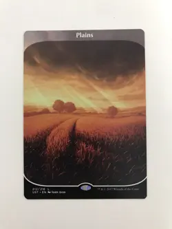 Plains 212 Extended Borderless MTG Magic the Gathering Card NM Mint Unstable UST - Image 1