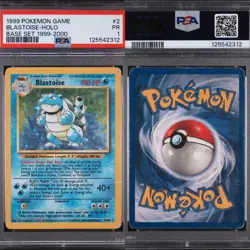 🔥 PSA 1 POOR BLASTOISE HOLO RARE | BASE SET 4TH PRINT 1999-2000 2/102 🔥 - Image 1