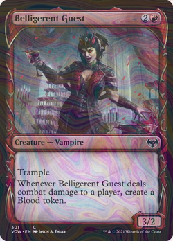 Foil Belligerent Guest - vow - 301 | MTG Card - Image 1