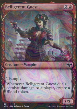 Foil Belligerent Guest - vow - 301 | MTG Card - Image 3