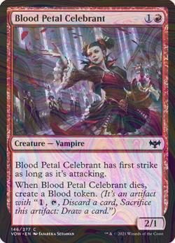Foil Blood Petal Celebrant - vow - 146 | MTG Card - Image 1