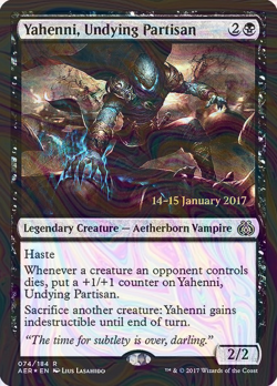 Foil Yahenni, Undying Partisan - Aether Revolt Promos | MTG Card - Image 1