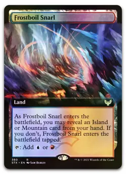 Frostboil Snarl (Extended Art) #360 (Foil) (NM) Strixhaven STX Magic MTG - Image 1