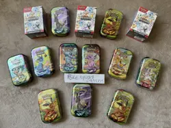 Pokemon Prismatic Evolutions Bundle X 11 Tins Sealed / Booster Bundle X 3 SEALED - Image 1