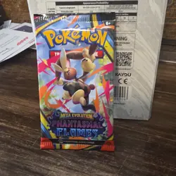 Pokemon TCG Booster Pack Phantasmal Flames Mega Evolution Lopunny (10 Cards) - Image 1