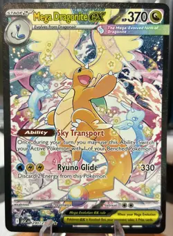 MEGA DRAGONITE EX ALT ART 290/217 ASCENDED HEROES POKEMON SIR SPECIAL RARE - Image 1