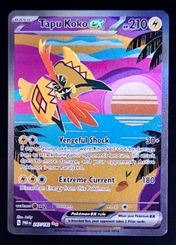 Tapu Koko ex - 247/182 - Pokemon Paradox Rift Special Illustration Rare Card NM - Image 1