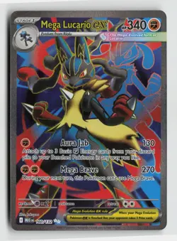 Pokemon - Mega Lucario ex - 160/132 ME01: Mega Evolution - Ultra Rare - NM - Image 1