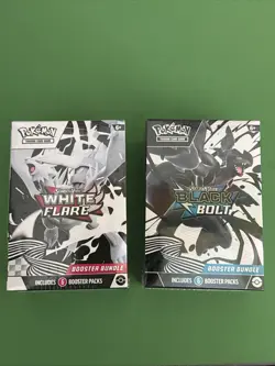 Pokemon TCG Black Bolt and White Flare Booster Bundle Set of 2 Sealed New - Image 1