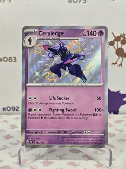 Pokemon TCG Paldean Fates Ceruledge 162/091 Shiny - Image 1
