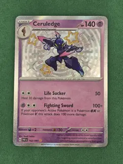 Pokemon TCG Paldean Fates Ceruledge 162/091 Shiny - Image 3