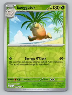 Reverse Holo Exeggutor 003/191 Uncommon Surging Sparks Pokemon - Image 1