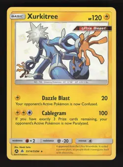 Xurkitree SV14/SV94 Pokemon Hidden Fates Shiny Holo Card - Image 1