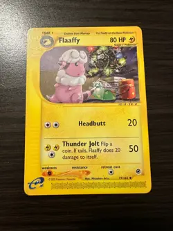 Flaaffy Expedition Base Set 77/165 Uncommon Vintage Pokemon TCG Card - Image 1