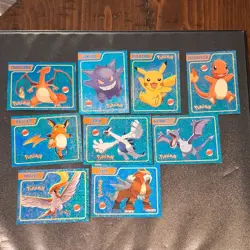 Nintendo Pokemon 1995 Vintage Trading Card Lot - 9 Cards Charizard, Pikachu - Image 1