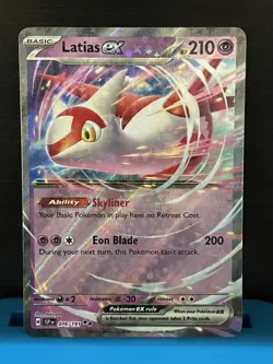 Latias Double Rare EX 076/191 Pokemon SV Surging Sparks Near Mint - Image 1