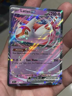 Latias Double Rare EX 076/191 Pokemon SV Surging Sparks Near Mint - Image 3