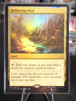 FOIL Reflecting Pool Commander Legends: Battle for Baldur's Gate Rare MTG - Image 1