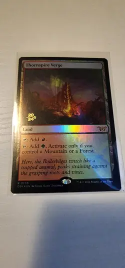 Thornspire Verge Foil DSK #270 MTG Duskmourn Rare Land RG Dual NM 2024 - Image 1