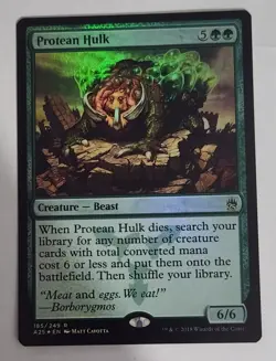 FOIL Protean Hulk MTG A25 185 Rare NM Masters 25 Green Tutor Combo Win - Image 1