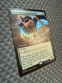 MTG Transdimensional Bovine #0274 Foil Extended Art Rare TMNT (TMT) - Image 2