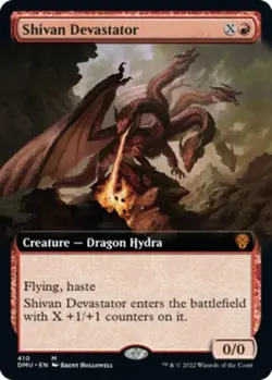 MTG Shivan Devastator - Extended Art, NM-Mint, English Dominaria United - Image 1