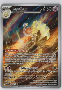 Espathra Illustration Rare PAR Paradox Rift IR 197/182 NM Pokemon Card - Image 1