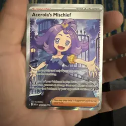 Pokemon Card Acerola's Mischief - 165/132 - ME01: Mega Evolution (MEG) - Image 1