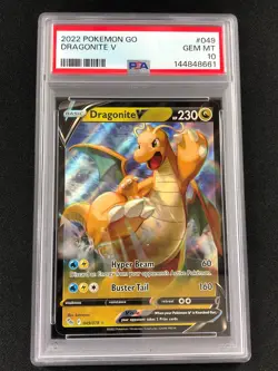 Pokemon 2022 Dragonite V 049/078 PSA 10 - Image 1